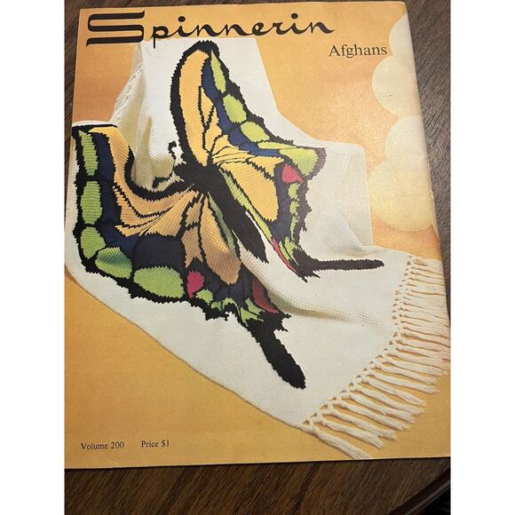 SPINNERIN AFGHANS For Today Or Tomorrow Vol 200 Vintage Pattern Book - Picture 2 of 3